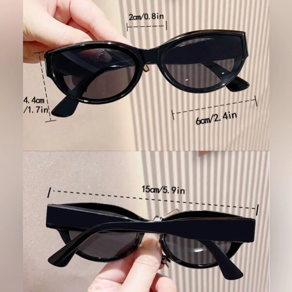 Luxe leopard print trendy cat eye oval sunglasses